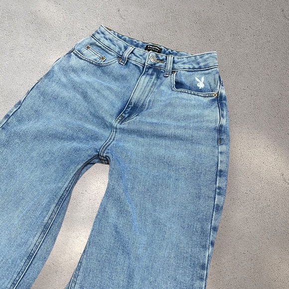 PLAYBOY BY PACSUN HIGH RISE STRAIGHT JEANS - Picture 6 of 7